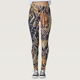 Dogon Mud Cloth Print Leggings