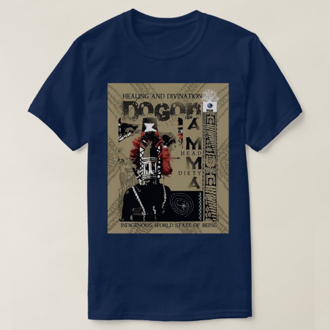 DOGON SHAMAN Graphic T-Shirt (Design Front)