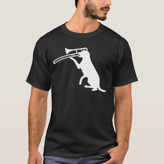 Dogrompeterumpet Music Band Musician gift T-Shirt (Front)
