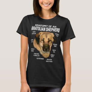Dogs 365 Anatomy of an Anatolian Shepherd Dog Fun T-Shirt