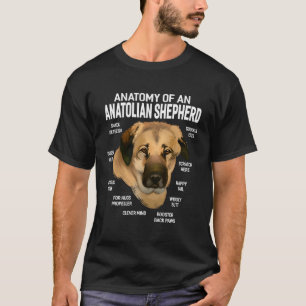 Dogs 365 Anatomy Of An Anatolian Shepherd Dog Funn T-Shirt