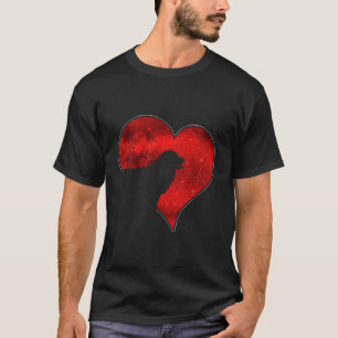 Dogs 365 Bernese Mountain Dog Red Heart Love T-Shirt