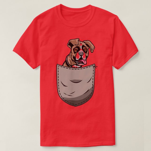 Dogs 365 Boer Dog in Pocket Dog Lover Gifts  T-Shirt (Design Front)