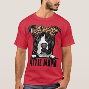 Dogs 365 Pitbull Dog Pittie Mama Pit Bull Dog Mum T-Shirt