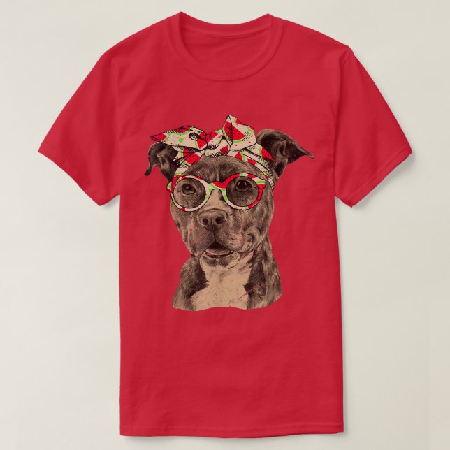 Dogs 365 Pitbull Mum Pit Bull Dog Lover Gift  T-Shirt (Design Front)