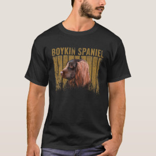 Dogs 365 Retro Boykin Spaniel Dog Vintage Gifts T-Shirt
