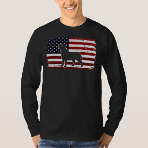 Dogs 365 Vintage Labrador Retriever Dog Us America T-Shirt