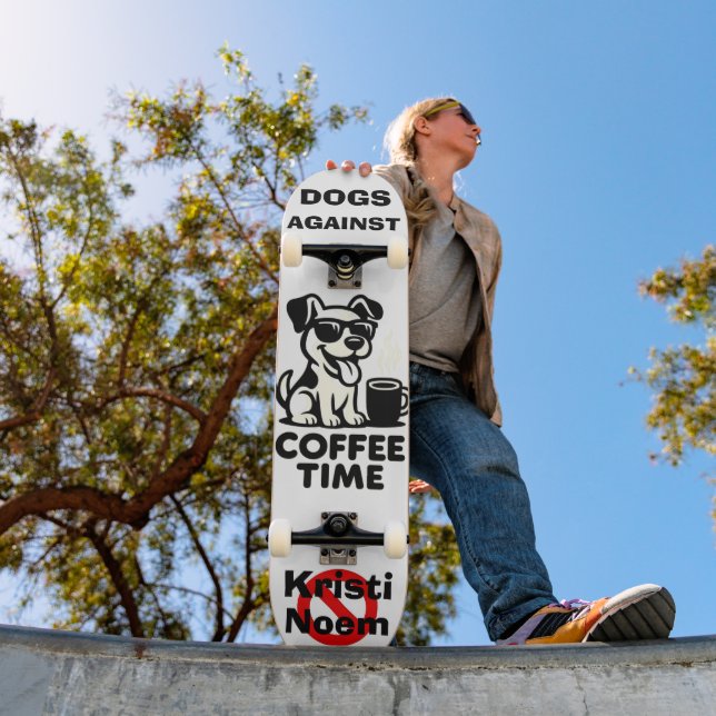 Dogs Against Kristi Noem Skateboard (Outdoor 1)