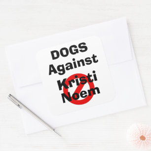Dogs Against Kristi Noem Sticker
