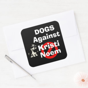 Dogs Against Kristi Noem Sticker