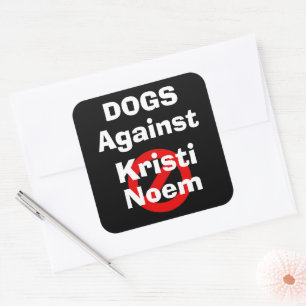 Dogs Against Kristi Noem Sticker