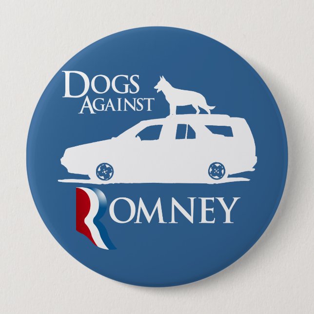 Dogs Against Mitt Romney.png 10 Cm Round Badge (Front)