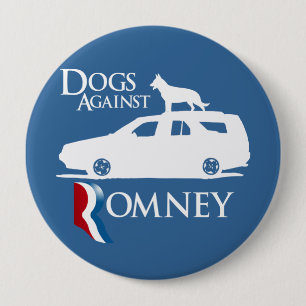 Dogs Against Mitt Romney.png 10 Cm Round Badge