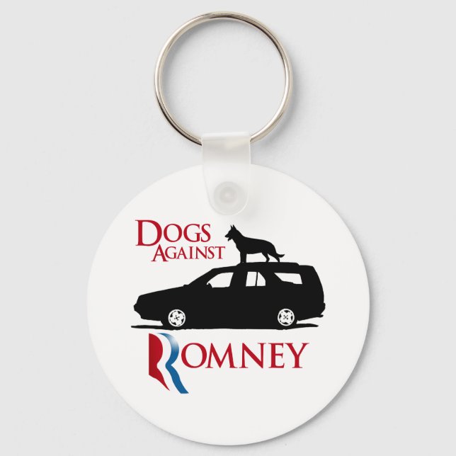 Dogs Against Romney -.png Key Ring (Front)