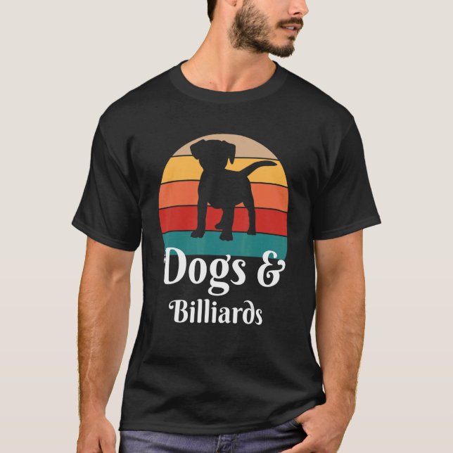 Dogs and Billards T-Shirt (Front)