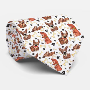 Dogs and Bones Fun Men's Neck Tie