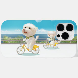 Dogs and Cats Biking by the Sea Case-Mate iPhone 14 Pro Max Case