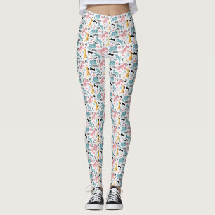 Dogs and Cats Living Together...Mass Hysteria! Leggings