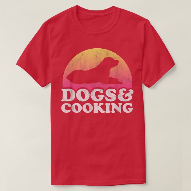 Dogs and Cooking Mens or Womens Dog  T-Shirt (Design Front)