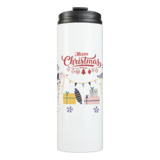 Dogs and Gifts Merry Christmas Thermal Tumbler