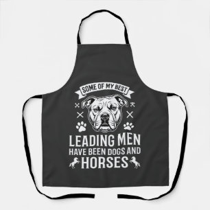 Dogs And Horses Leading Men Apron