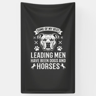 Dogs And Horses Leading Men Banner