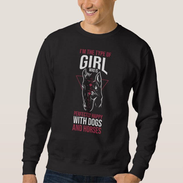 Dogs And Horses Sweatshirt (Front)