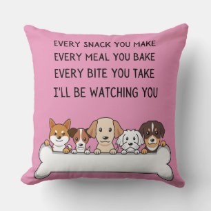 Dogs And Puppies funny charming faces Cushion