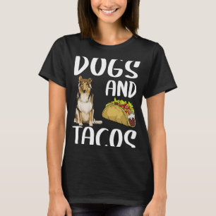 Dogs And Tacos Collie Mexican Food T-Shirt