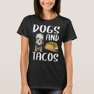 Dogs And Tacos Dandie Dinmont Terrier Mexican Food T-Shirt
