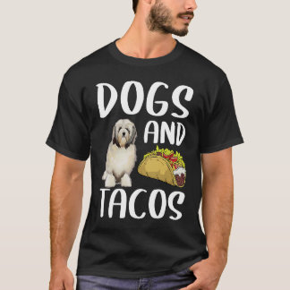 Dogs And Tacos Lowchen Mexican Food T-Shirt