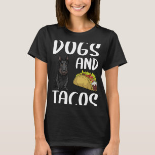 Dogs And Tacos Scottish Terrier Mexican Food T-Shirt
