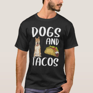 Dogs And Tacos Shiba Inu Mexican Food T-Shirt