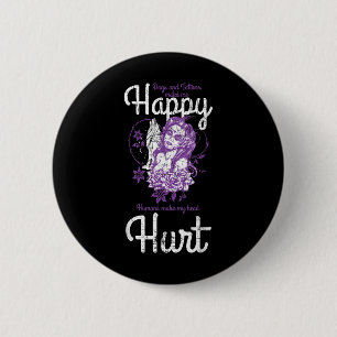 Dogs And Tattoos Makes Me Happy Dog Lover Tattoo A 6 Cm Round Badge