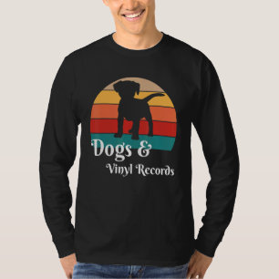 Dogs and Vinyl Records T-Shirt
