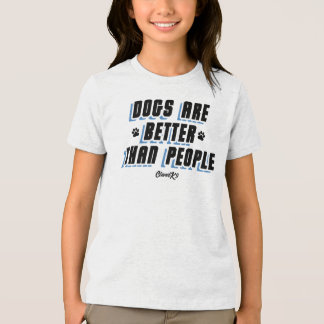 Dogs Are Better [Blk/Blu] Tri-Blend Shirt