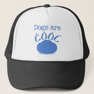DOGS are Cool Paw Print Trucker Hat