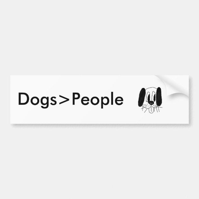 Dogs Are Great Bumper Sticker! Bumper Sticker (Front)