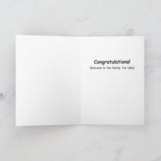 Dogs Are Love New Puppy Welcome Adoption Card