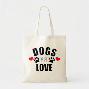 Dogs Are Love Tote Bag