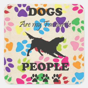 Dogs Are My Favorite People Sticker