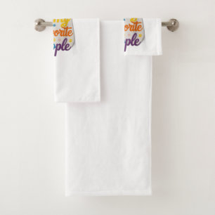 Dogs Are My Favourite People Bath Towel Set