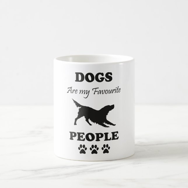 Dogs Are My Favourite People Coffee Mug (Center)