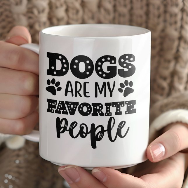 Dogs Are My Favourite People Coffee Mug (Creator Uploaded)