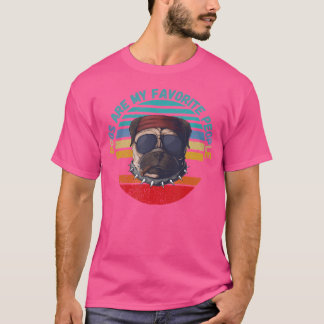 Dogs Are My Favourite People Cute Dog With Glasses T-Shirt