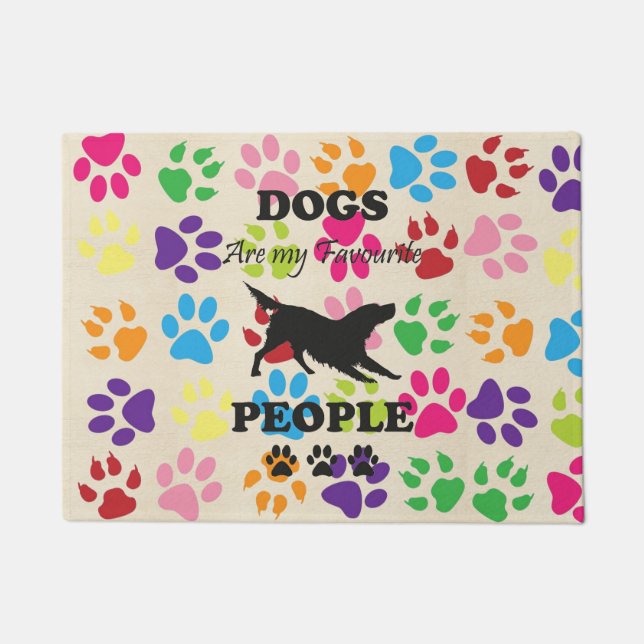 Dogs Are My Favourite People Doormat (Front)