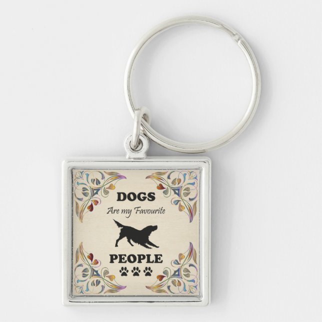 Dogs Are My Favourite People Keychain (Front)