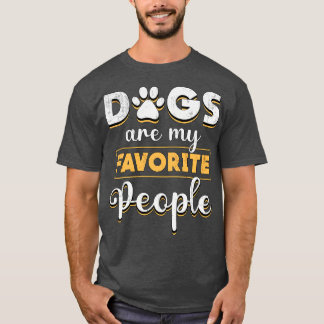 Dogs Are My Favourite People Retriever Dog Lover T-Shirt