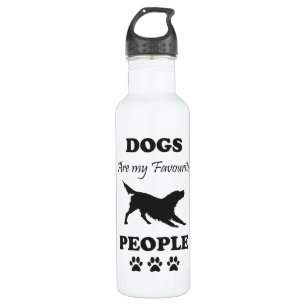 Dogs Are My Favourite People Water Bottle