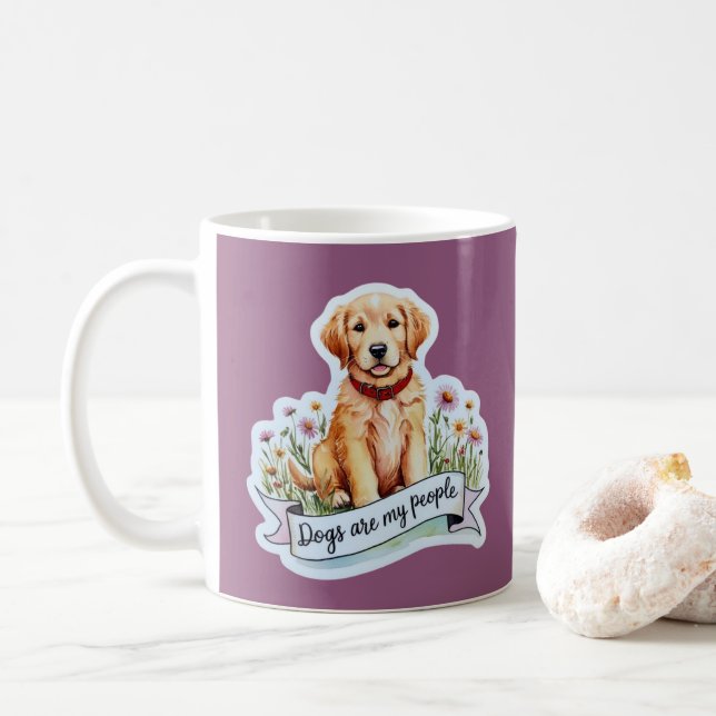 Dogs Are My People Mug (With Donut)